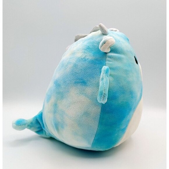 Squishmallow Keith The Blue Tie Dye Dragon 8” Inch Kellytoy Soft Plush - Picture 2 of 5